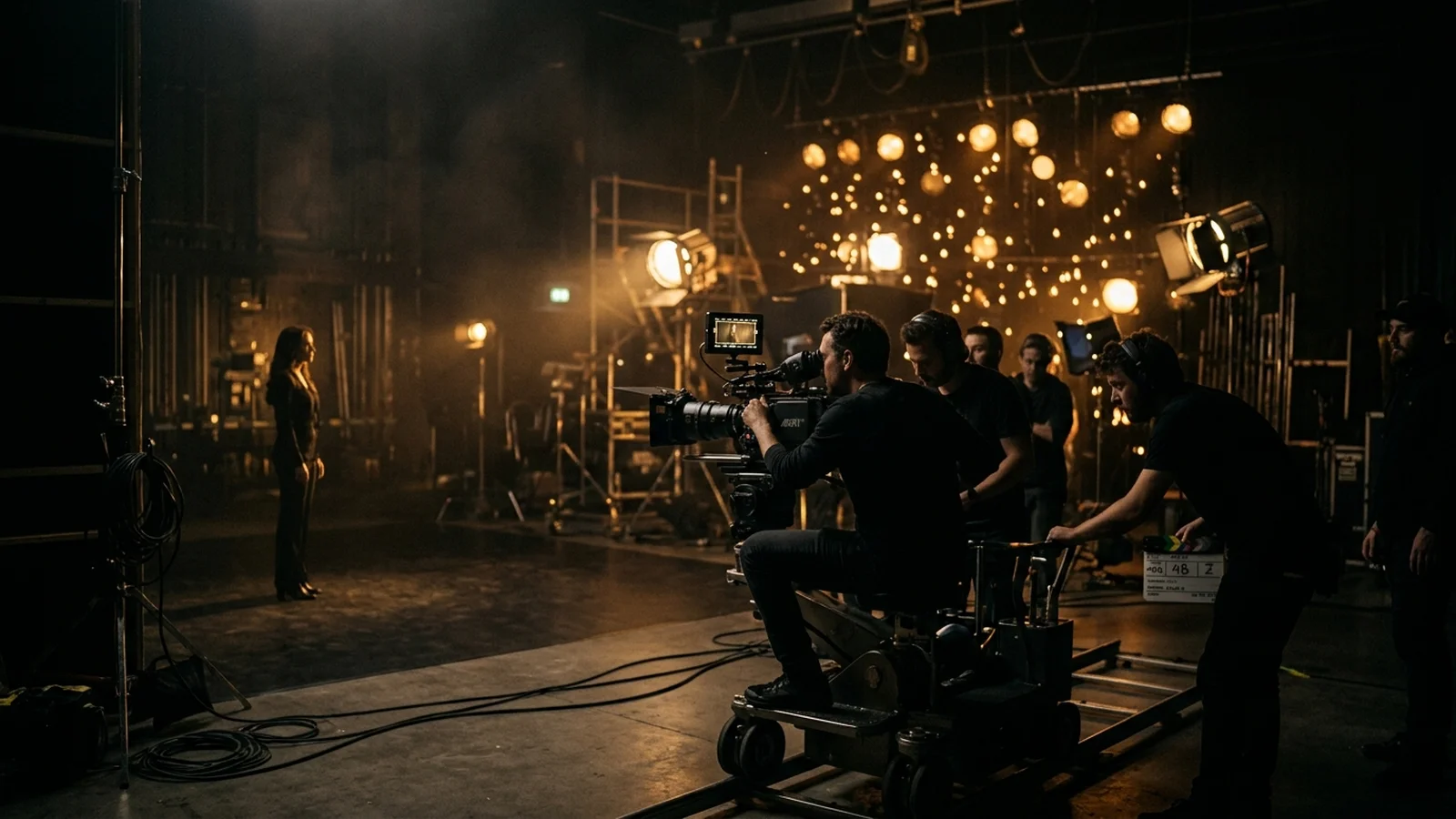 Film production set at Addisalem